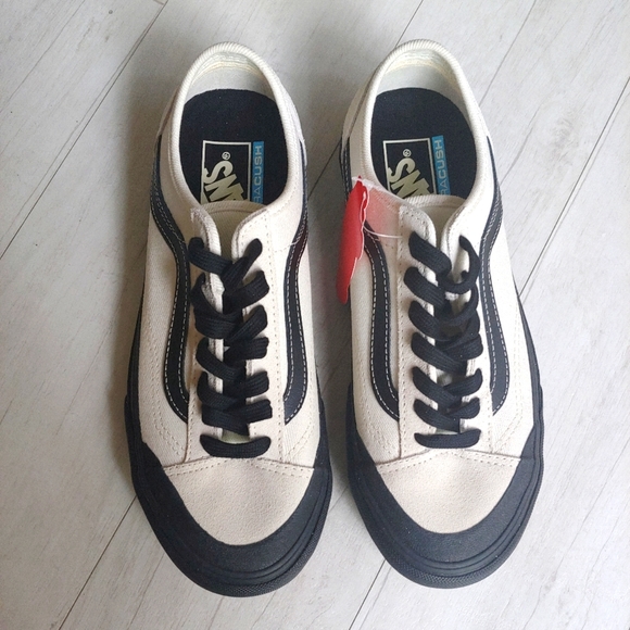 VANS NEW Style 36 DECON SF Salt Wash Marshmallow/Black - Picture 4 of 12